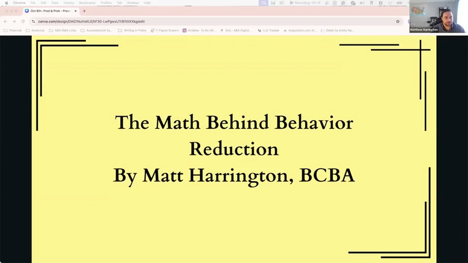 The Math Behind Behavior Reduction